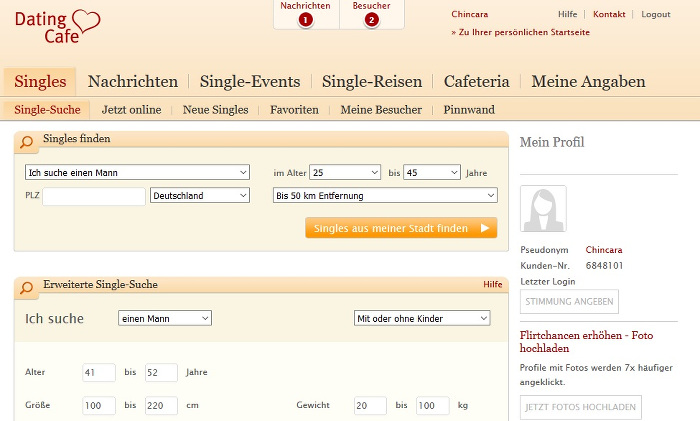 Datingcafe kostenlos