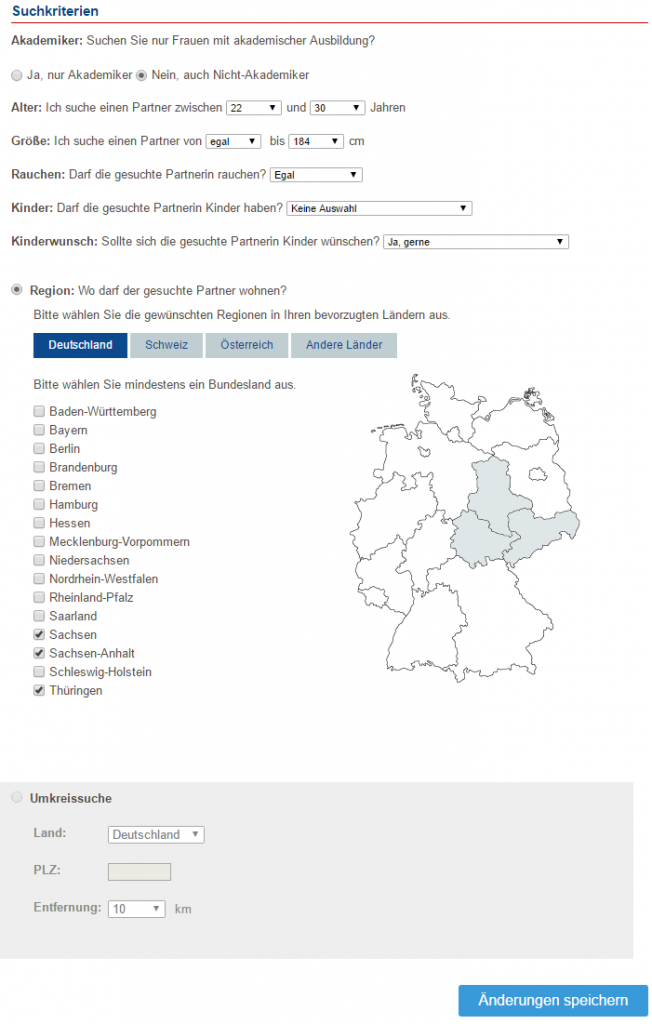 Partnervermittlung hohes niveau